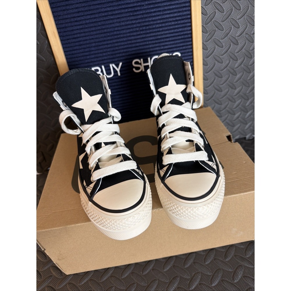 Converse All Star Lift Hi Large Stars Women Size 7 Platform Sneakers A09903C New - Picture 4 of 8